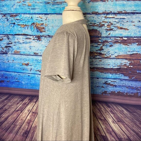 Torrid Grey cutout mock neck trapeze Dress 1 1x - Picture 5 of 9